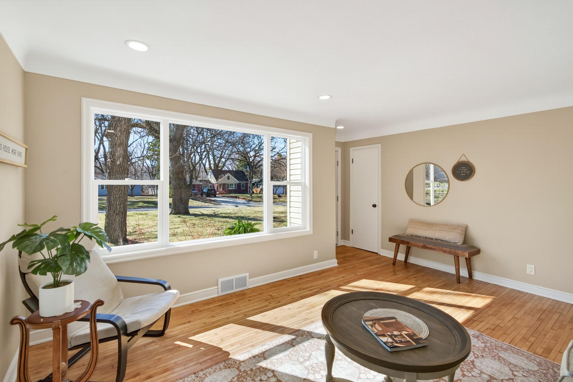 A convenient entryway closet provides the perfect spot to keep coats and shoes neatly tucked away.