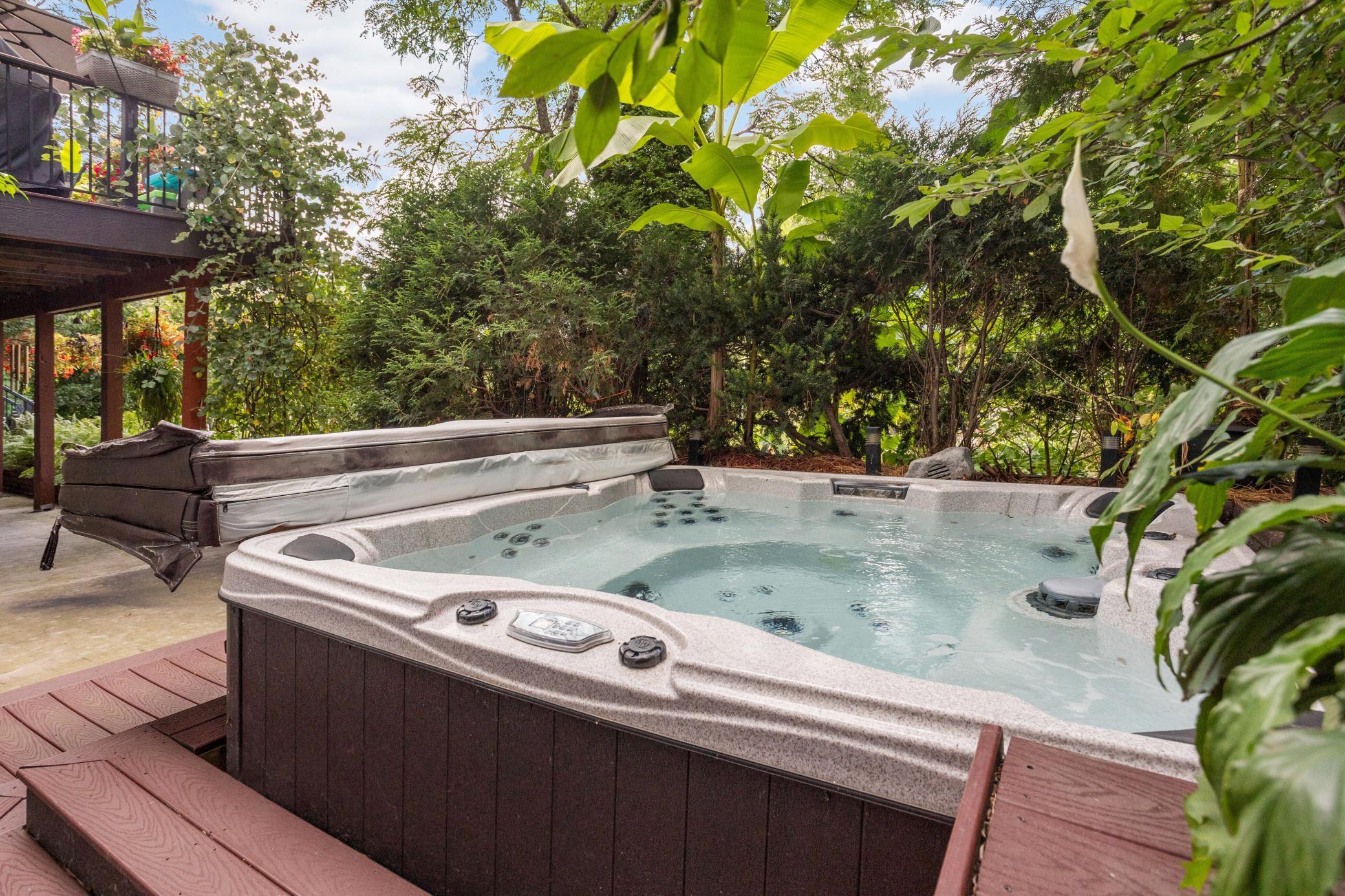 Hot tub stays with property