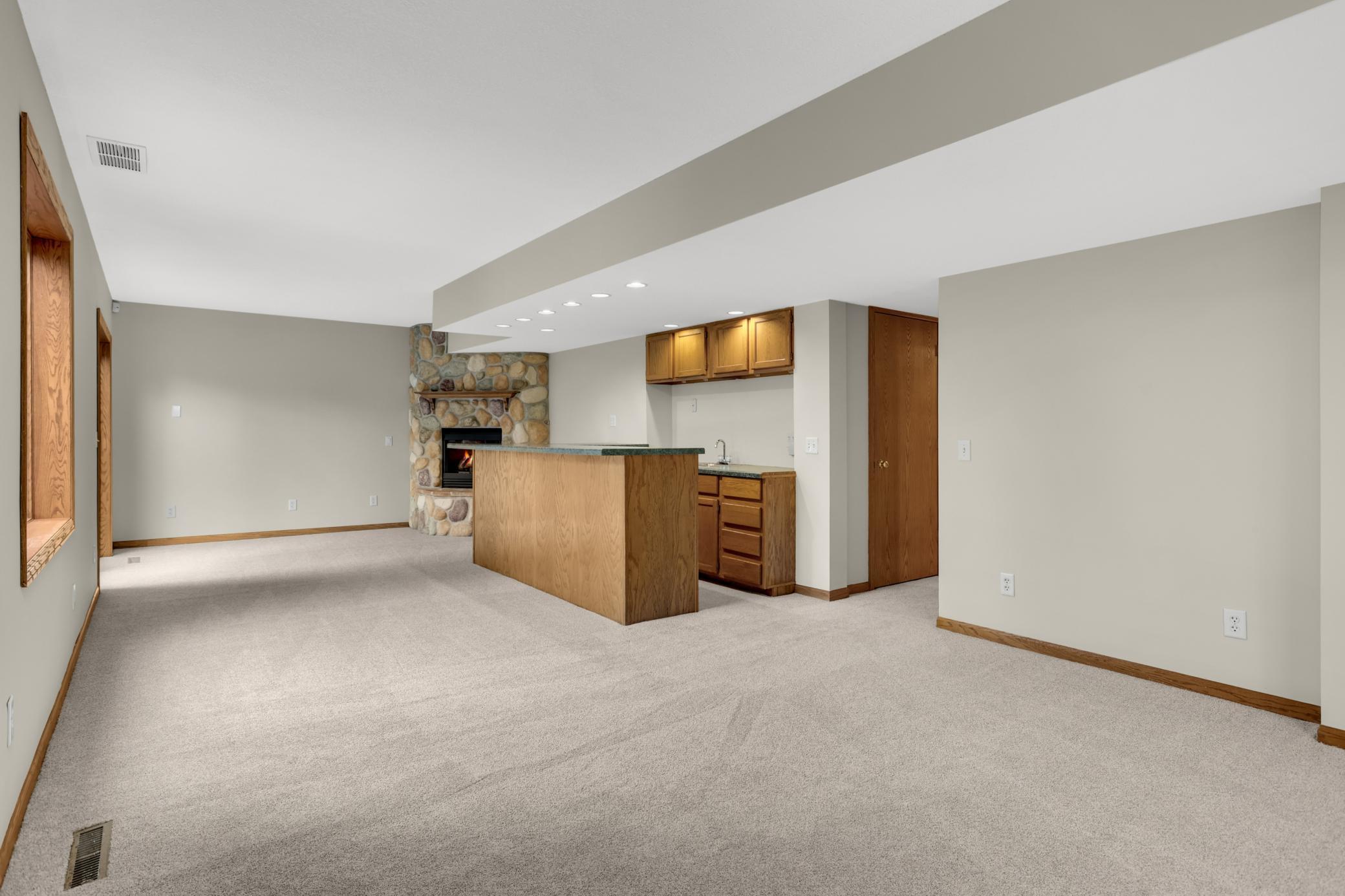 Lower level family room