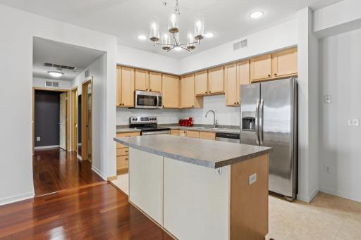 Kitchen view from living room