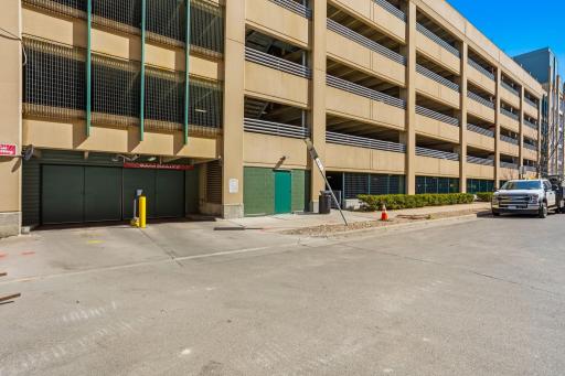 Entrance to the parking