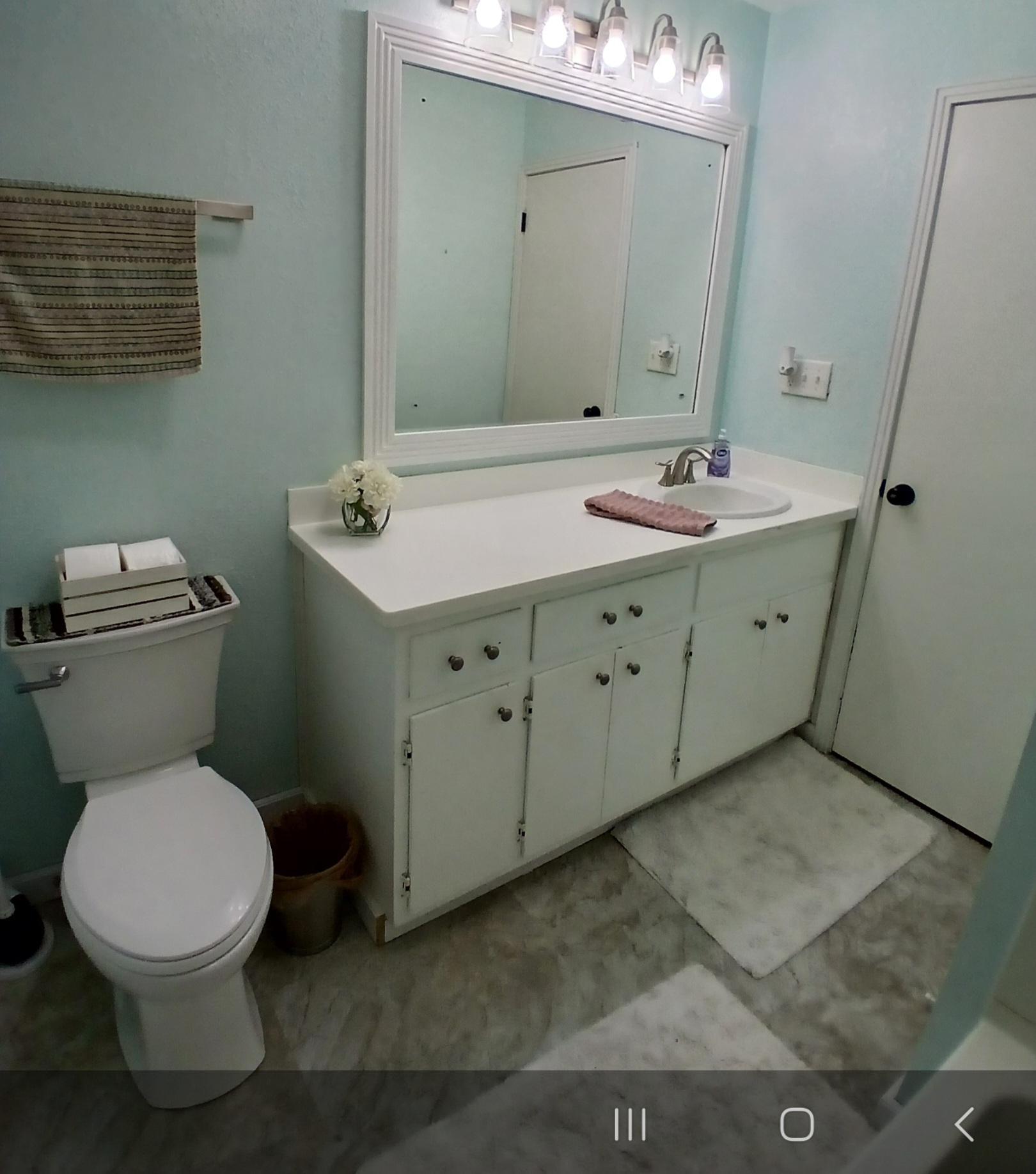 Modern styled bathroom