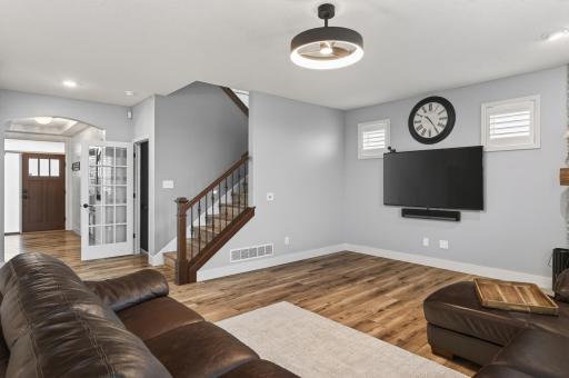 Spacious open concept main floor living room space