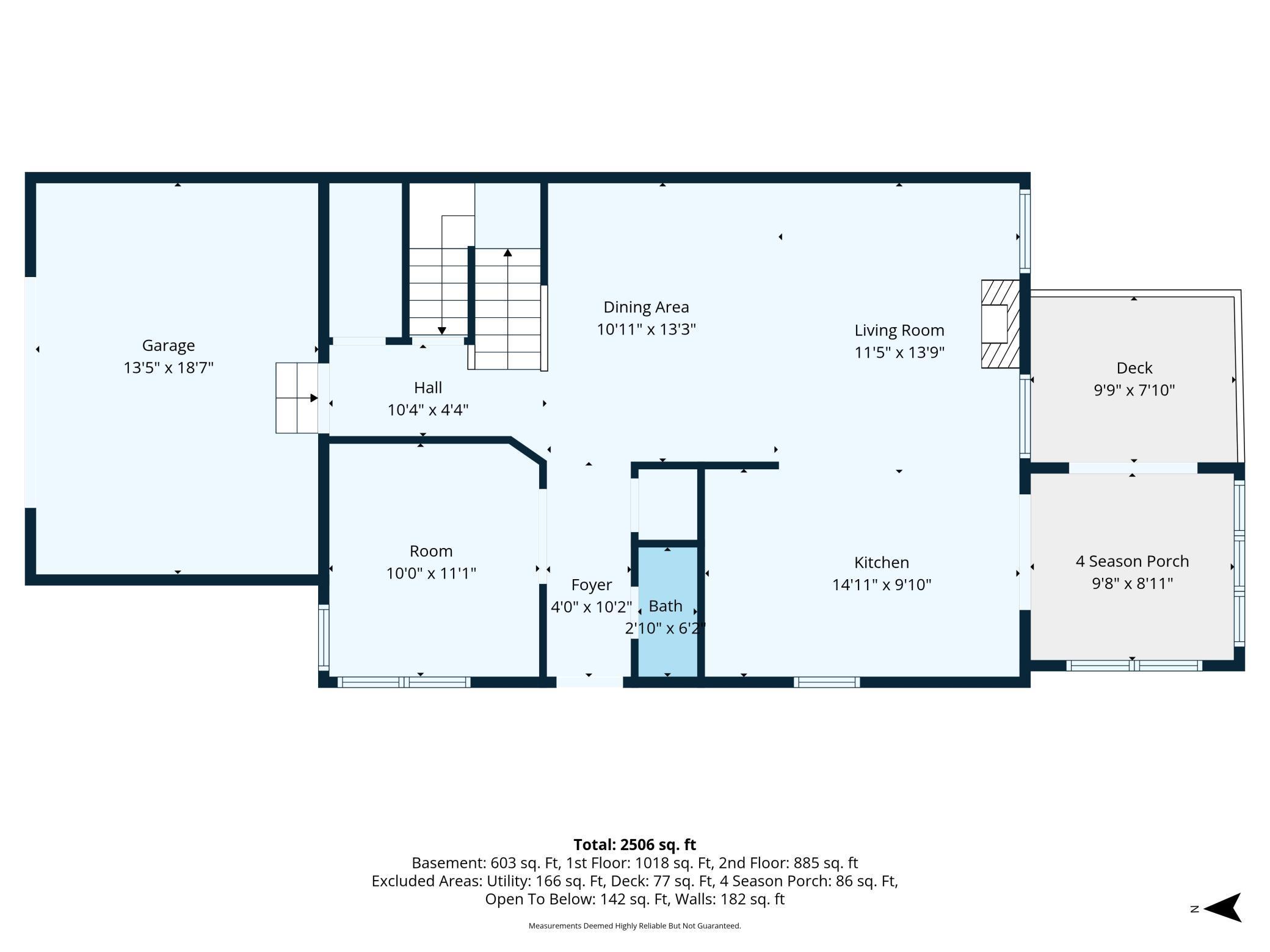 Main Level Floor Plan