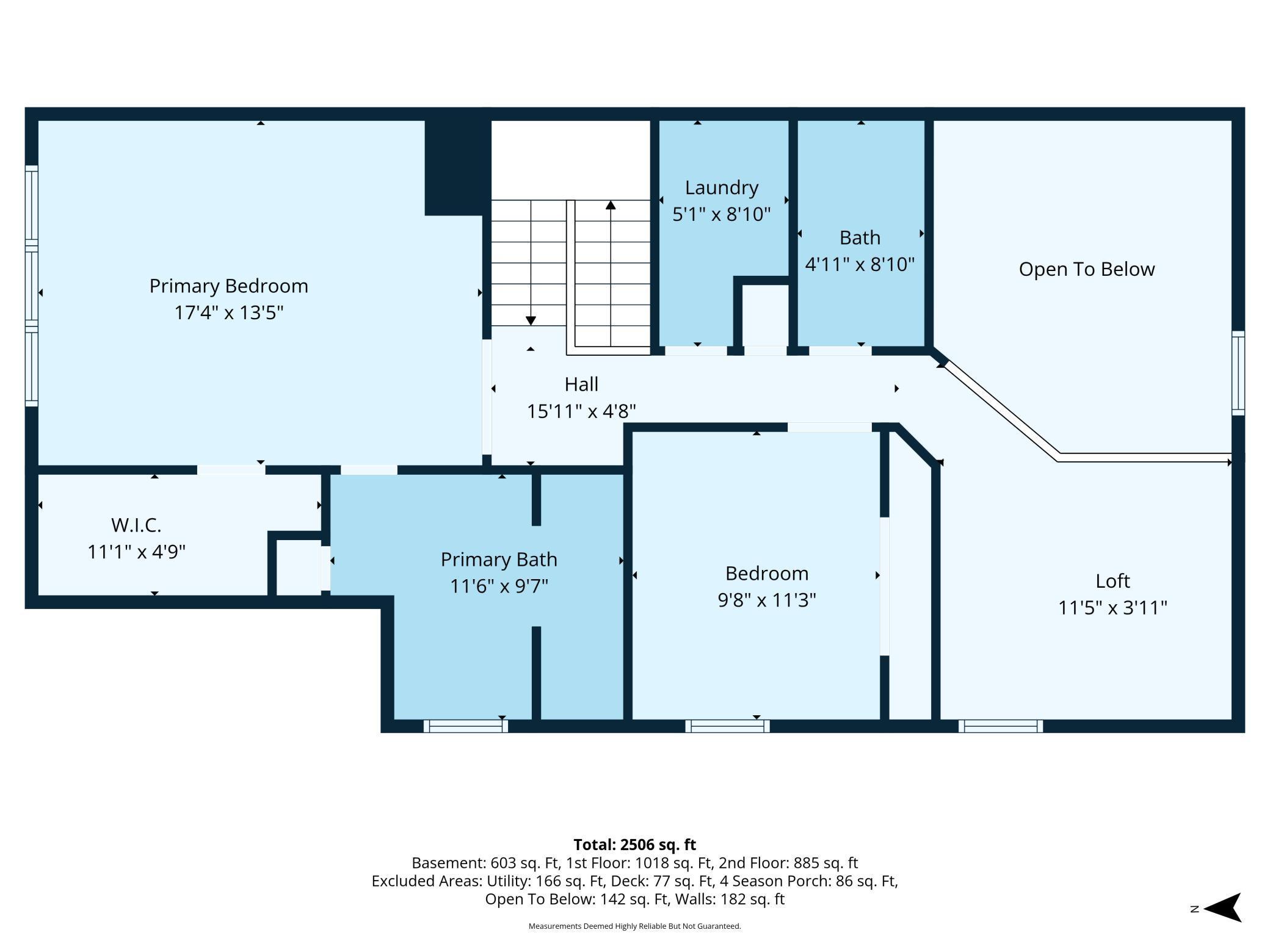 Upper Level Floor Plan