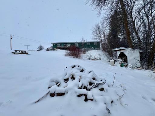 Fire ring by the creek