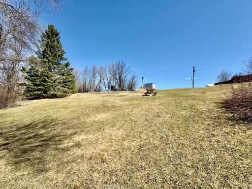 Sloped back yard- garen area
