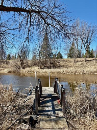 Steps and dock to Kelly Creek