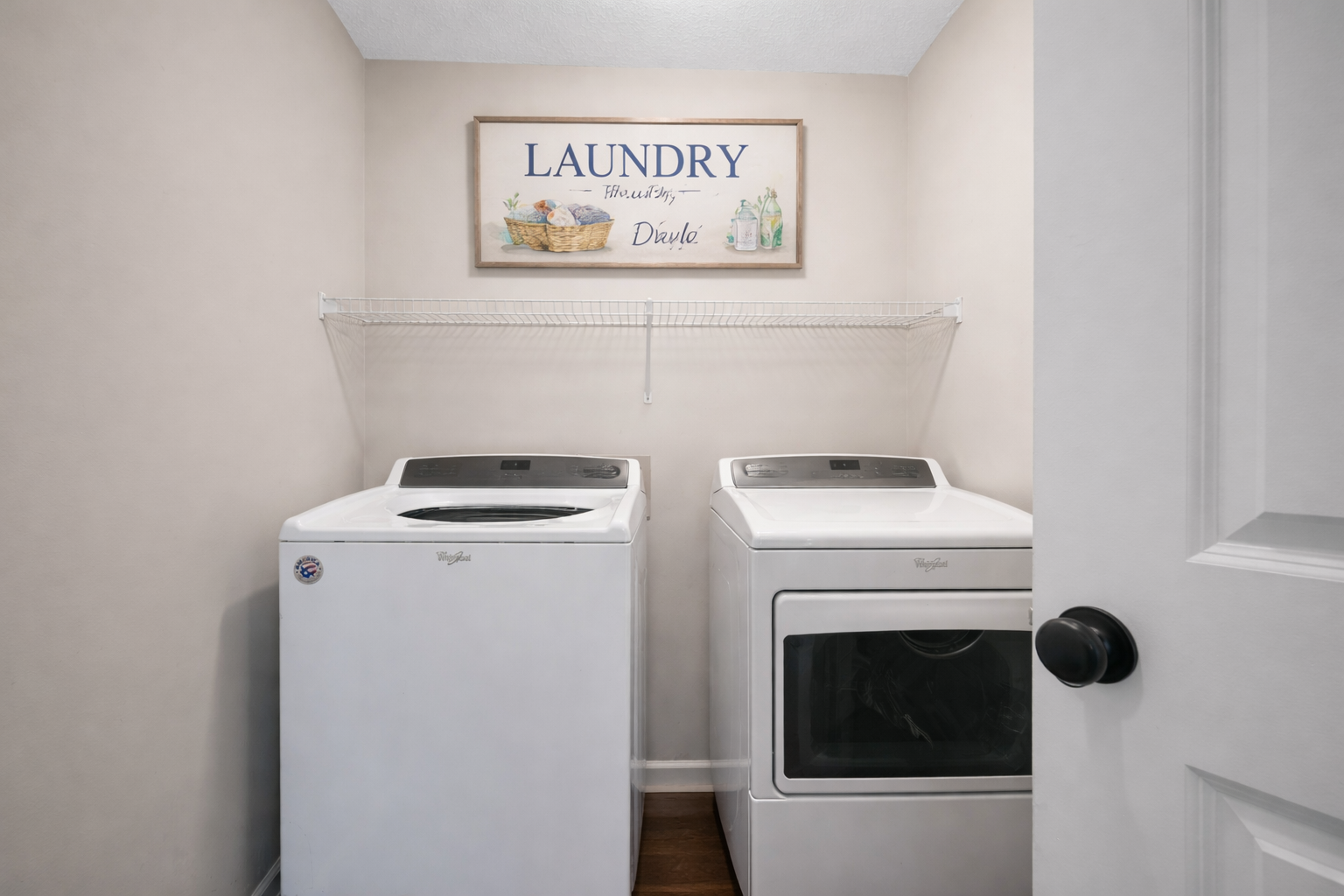 Washer & Dryer in 2nd level