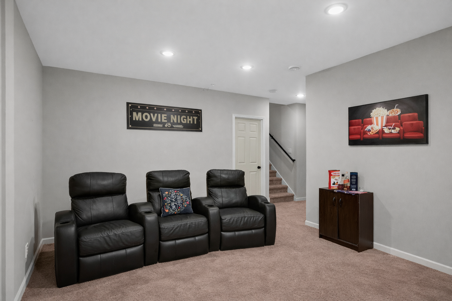 Basement Family Room/Theatre