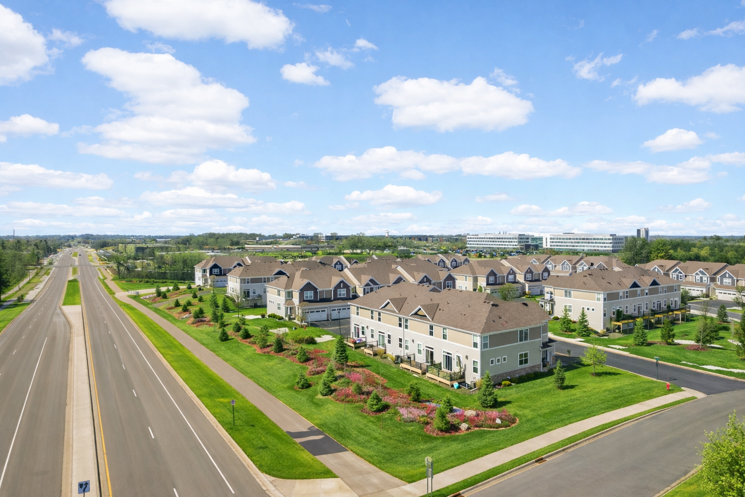 Aerial View from the road