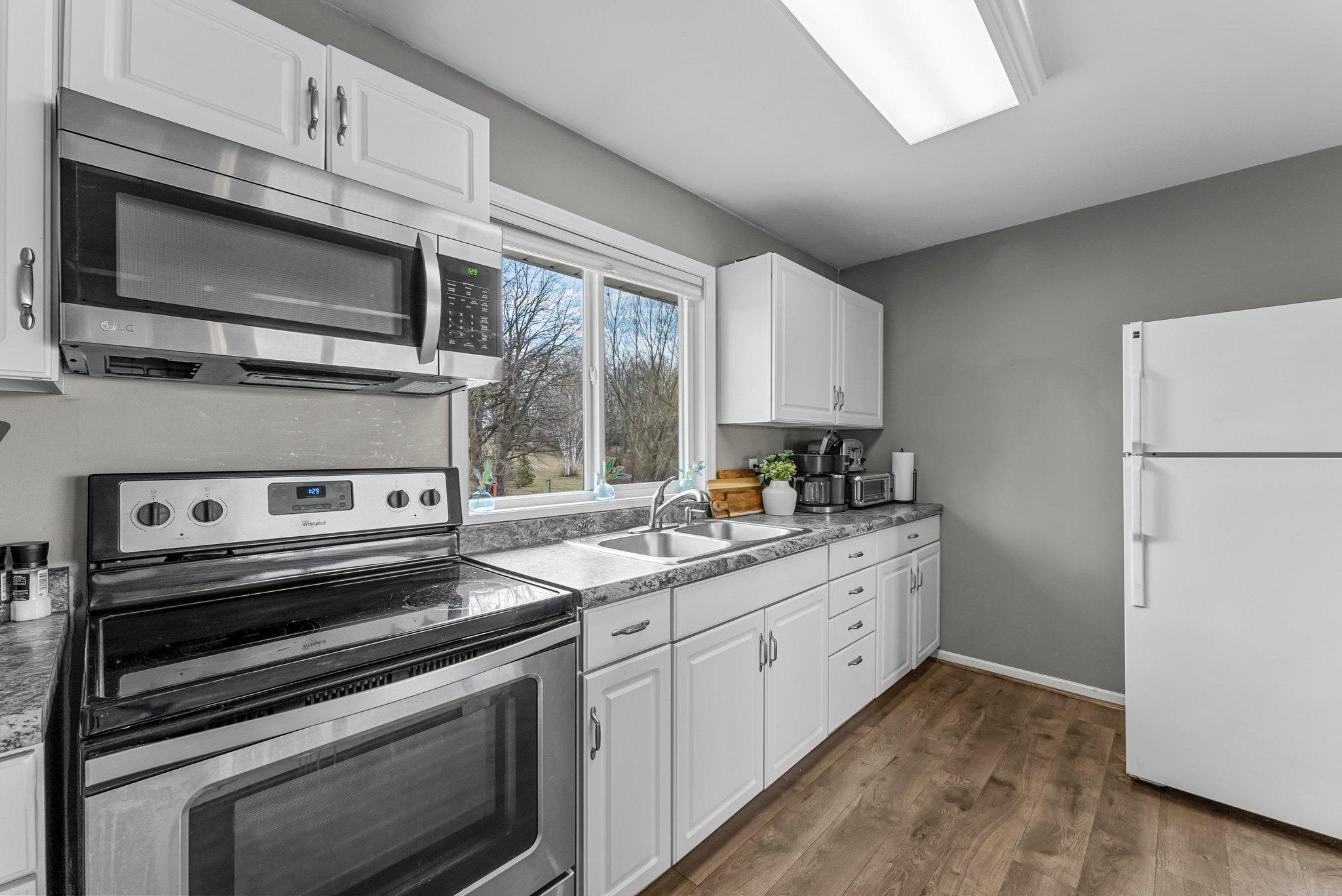 Updated flooring and cabinets