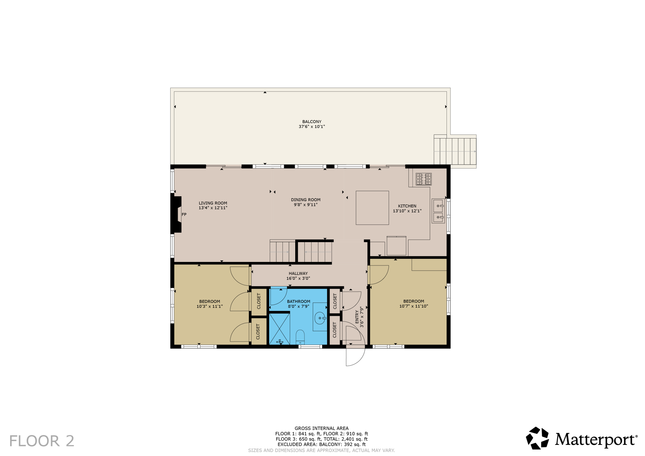 Floor plan (floor 2)