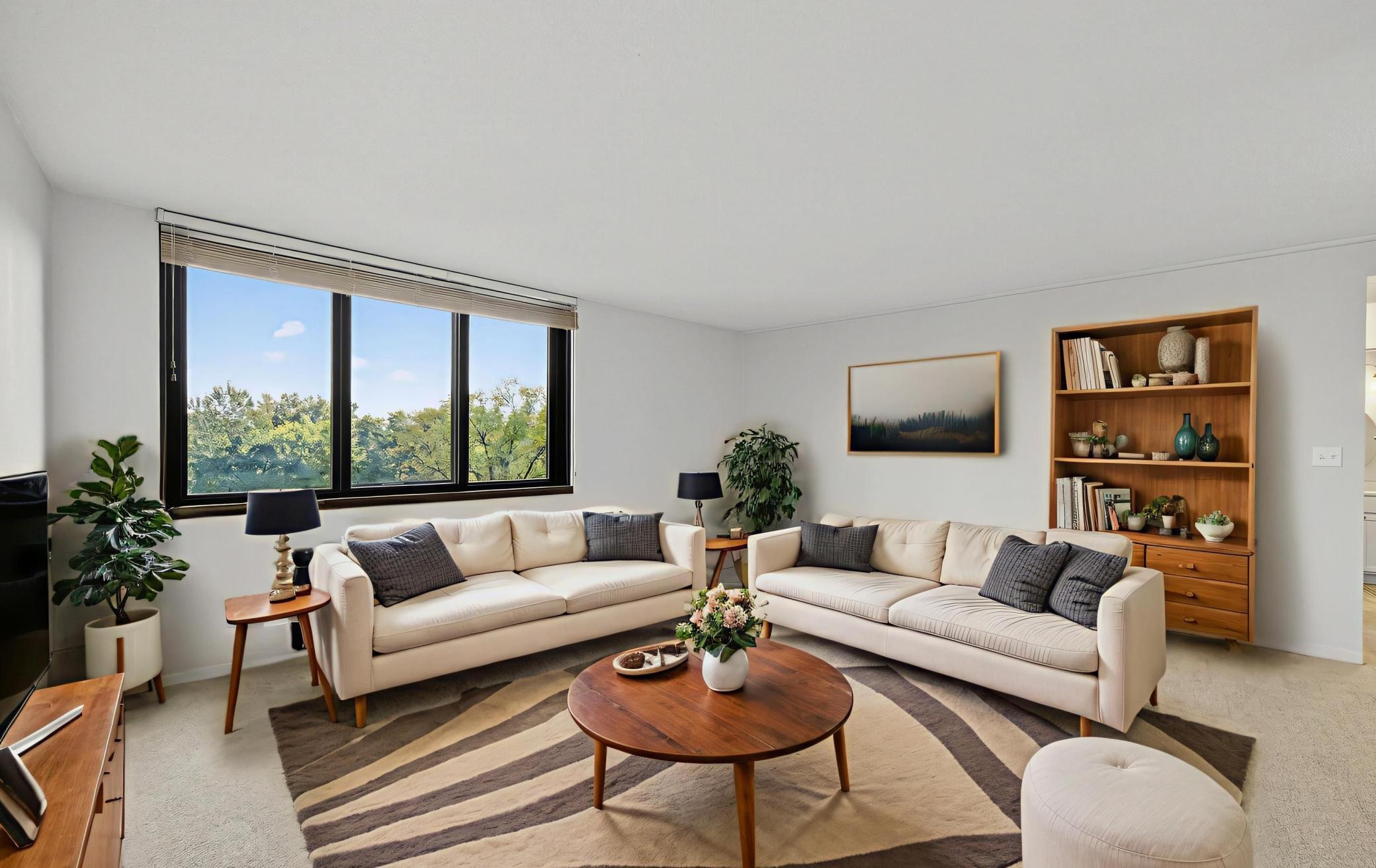 Spacious Living Room- Virtually Staged