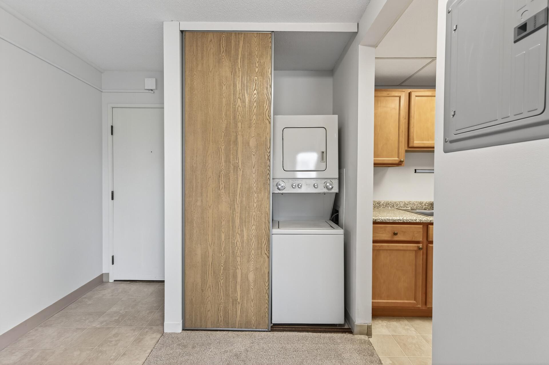 Highly desirable and convenient in-unit washer and dryer!