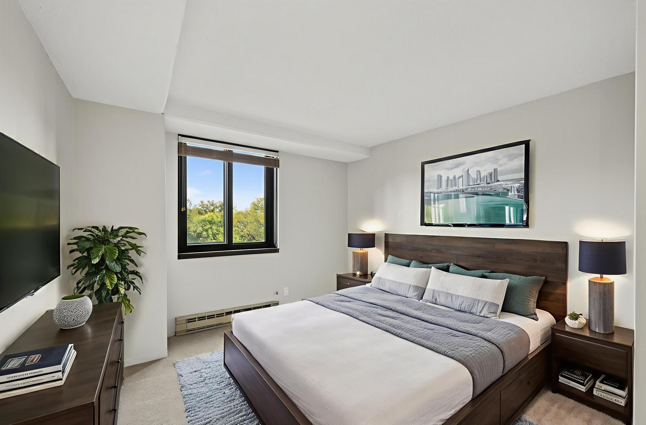 Bedroom- Virtually staged