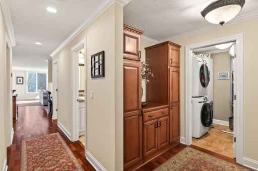 Beautiful built-in's and in unit laundry