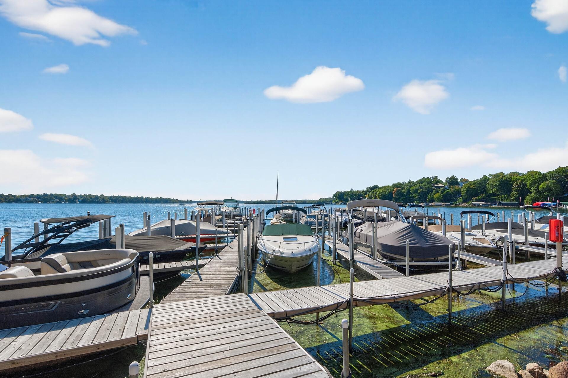 Boat slips available through Dock & Lift