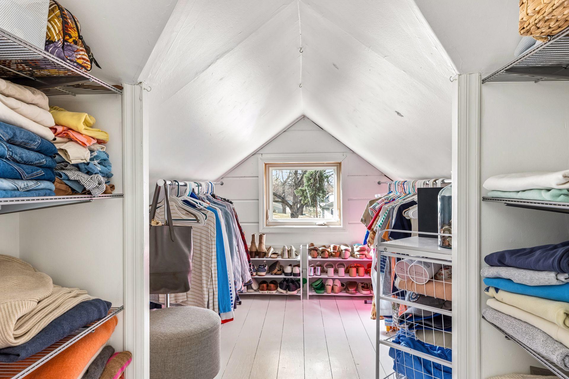 Owners walk in closet