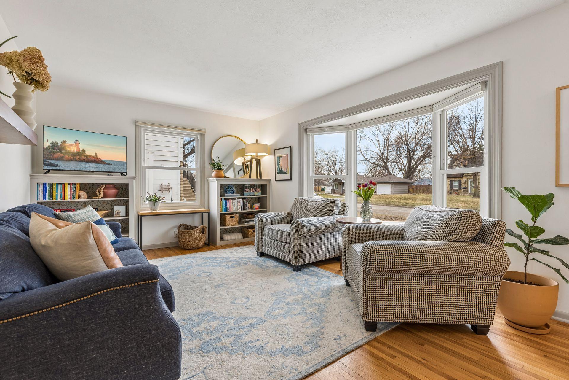 Sun filled living room