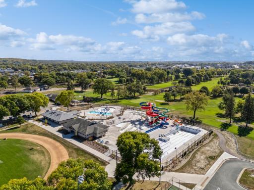 Aerial photo of local Soldiers Field Aquatic Center!
