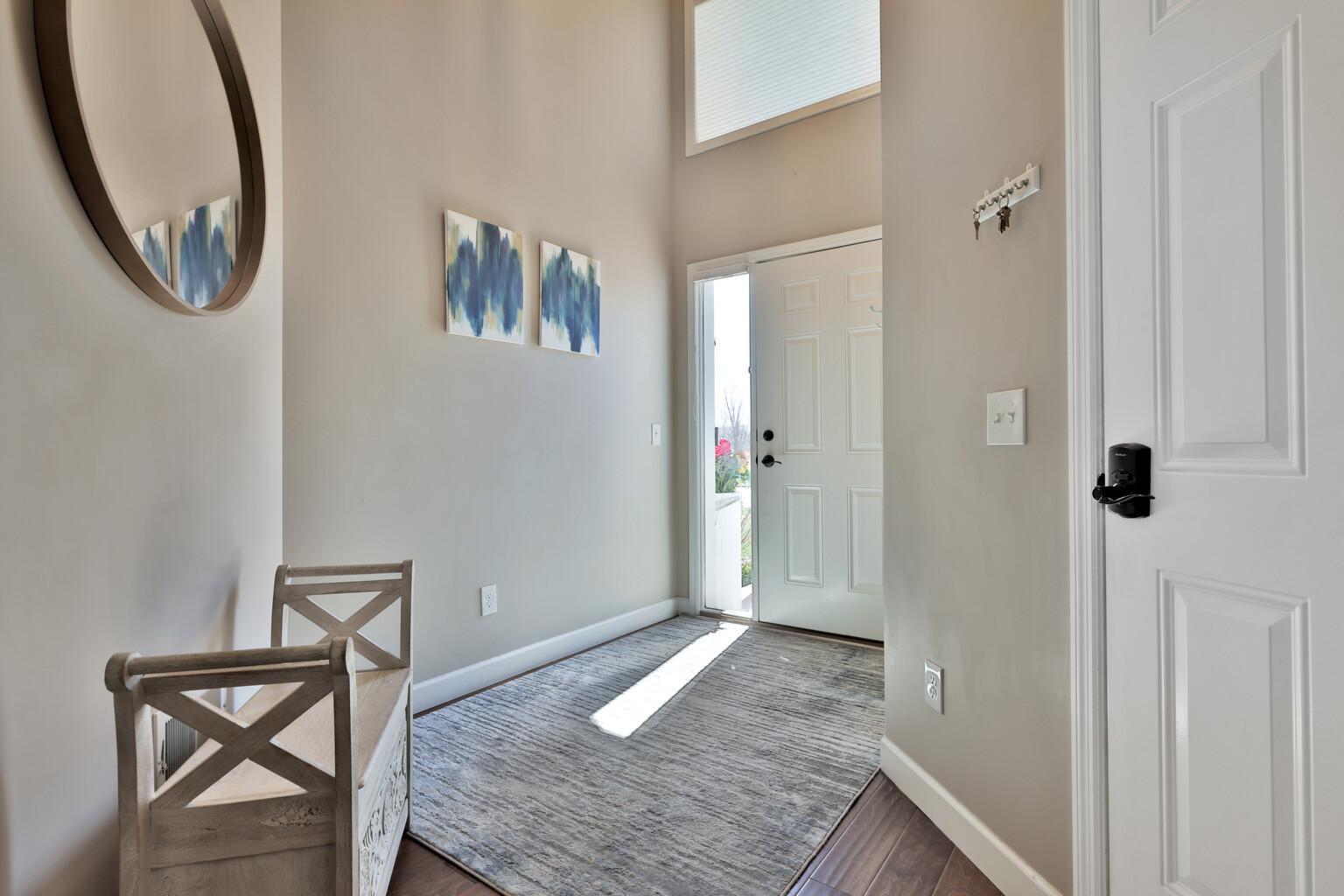 Spacious front entry