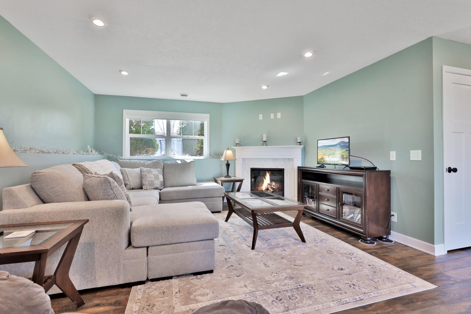 Electric Fireplace w heat/mood lighting