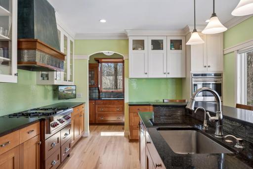 A sneak peak to see the butler's pantry from the kitchen.