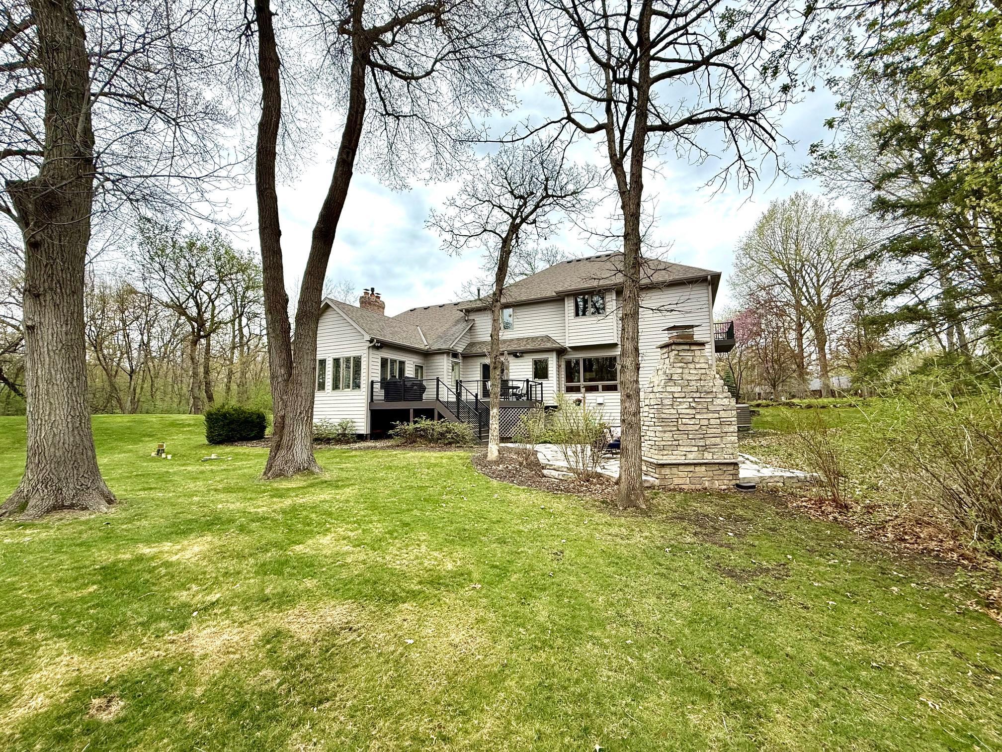 Back of the house where you can check out the maintenance free deck that is newer!