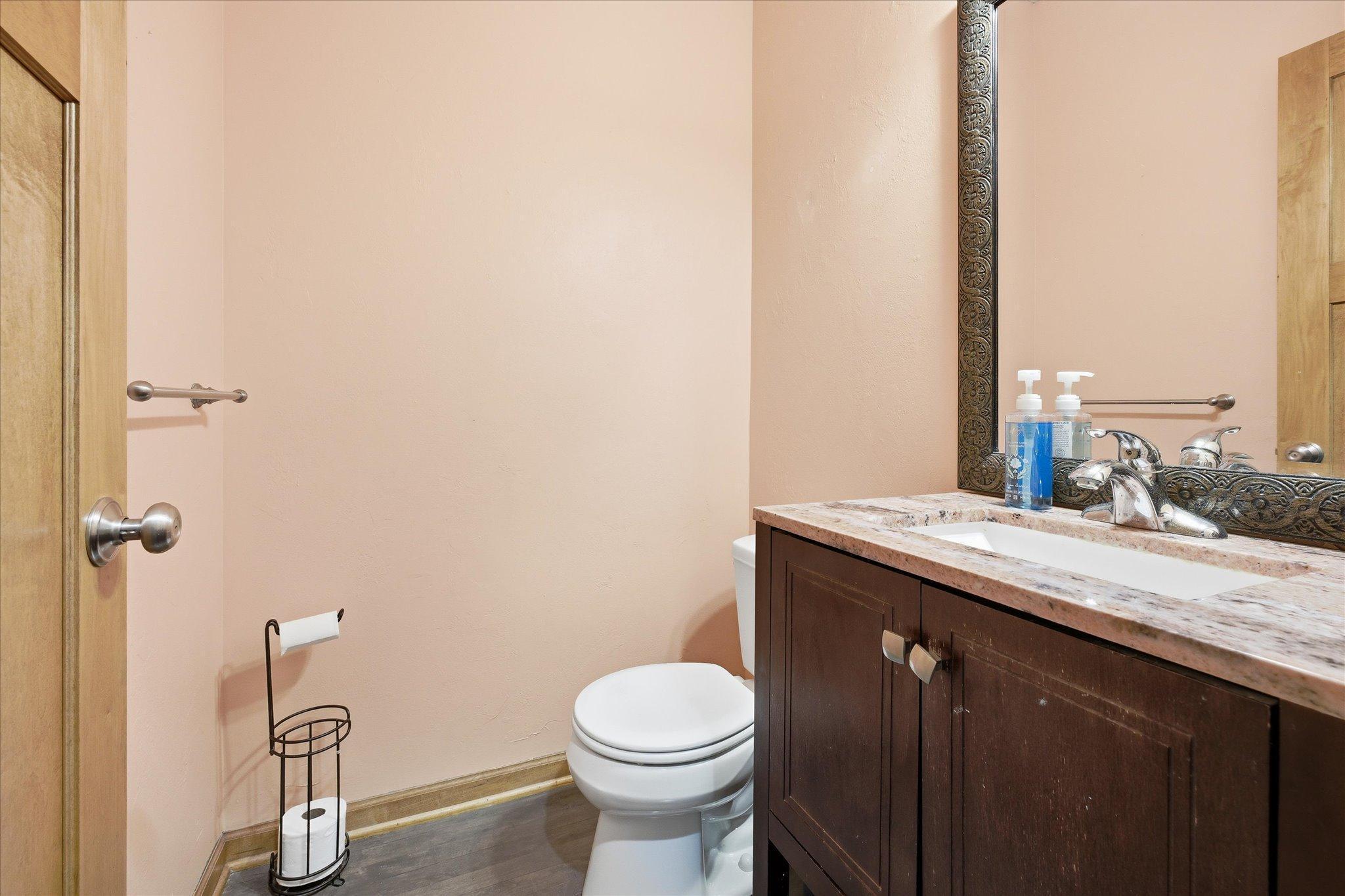 Always convenient to have a main floor half-bath.