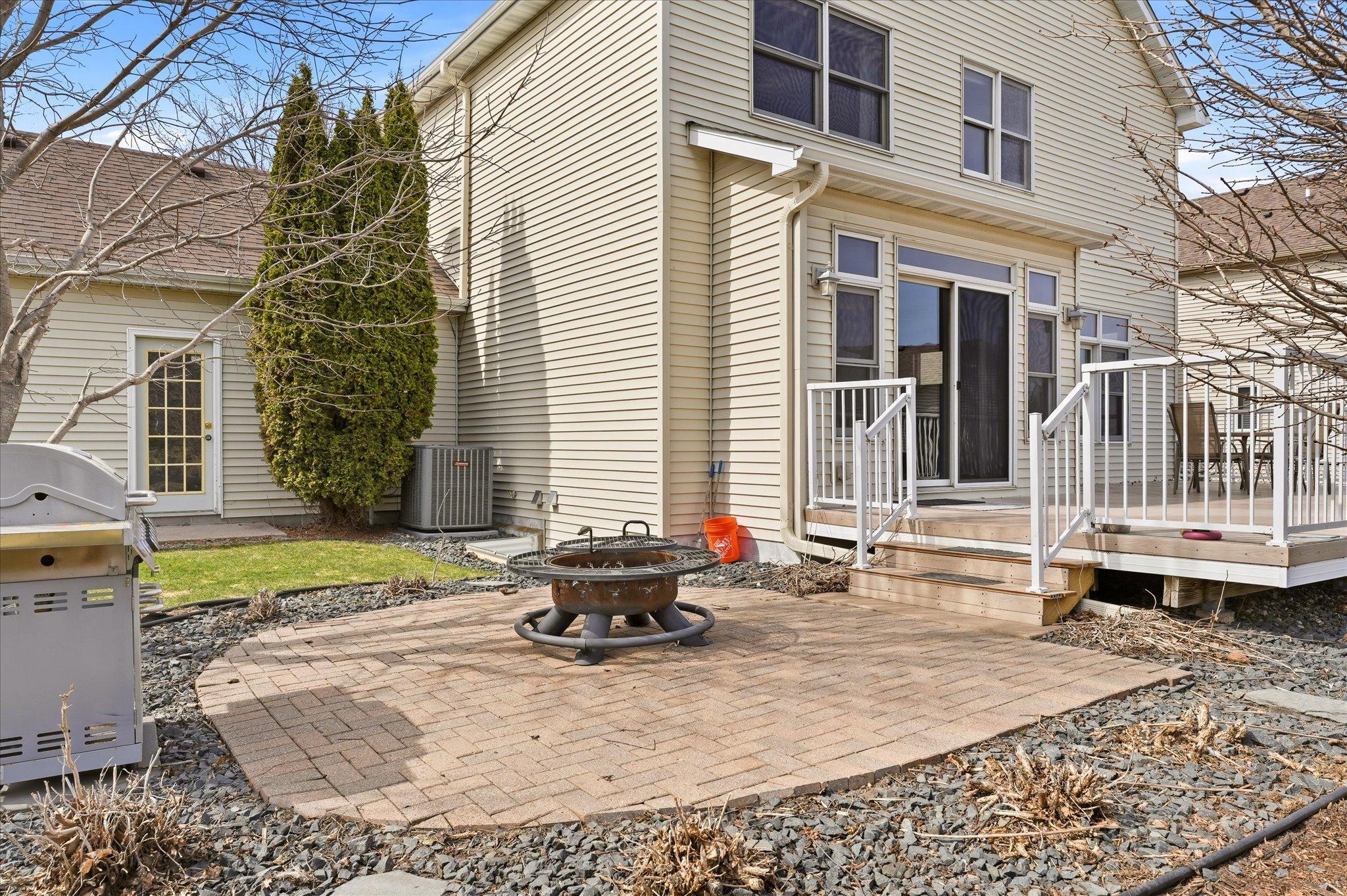 Check out the additional entertaining space on the paver patio!