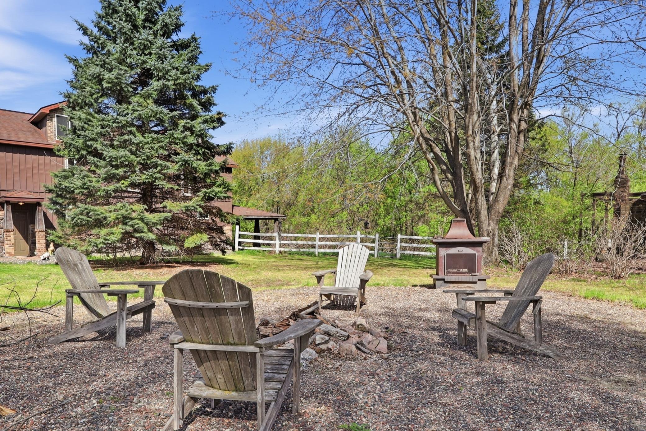 Outside fire pit
