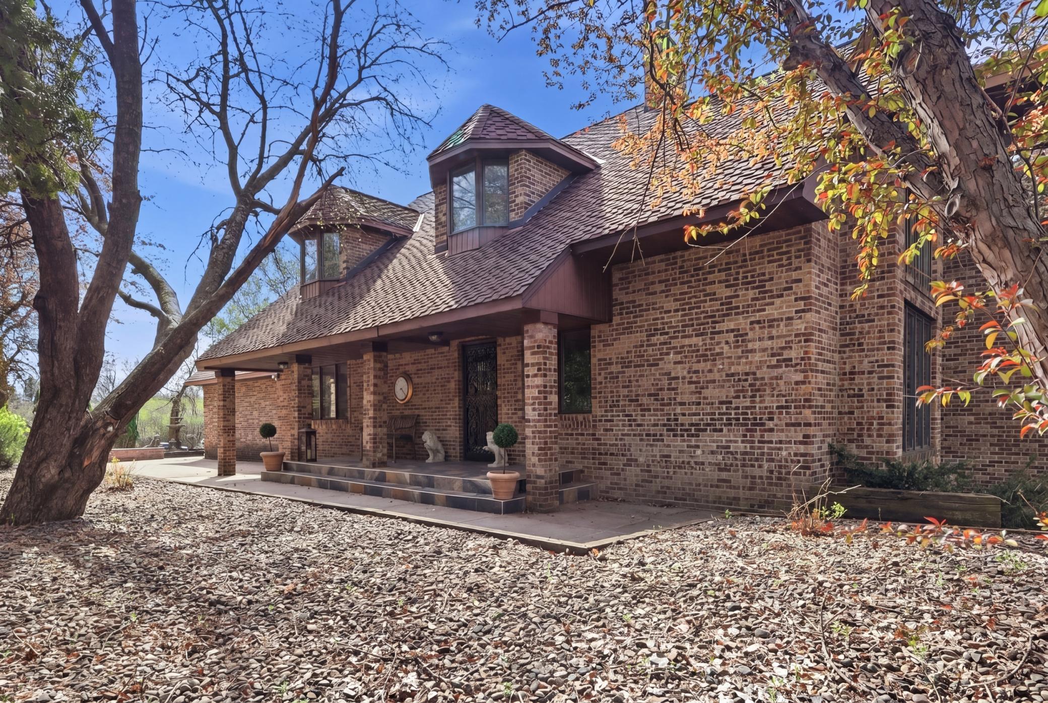 Front door brick entry
