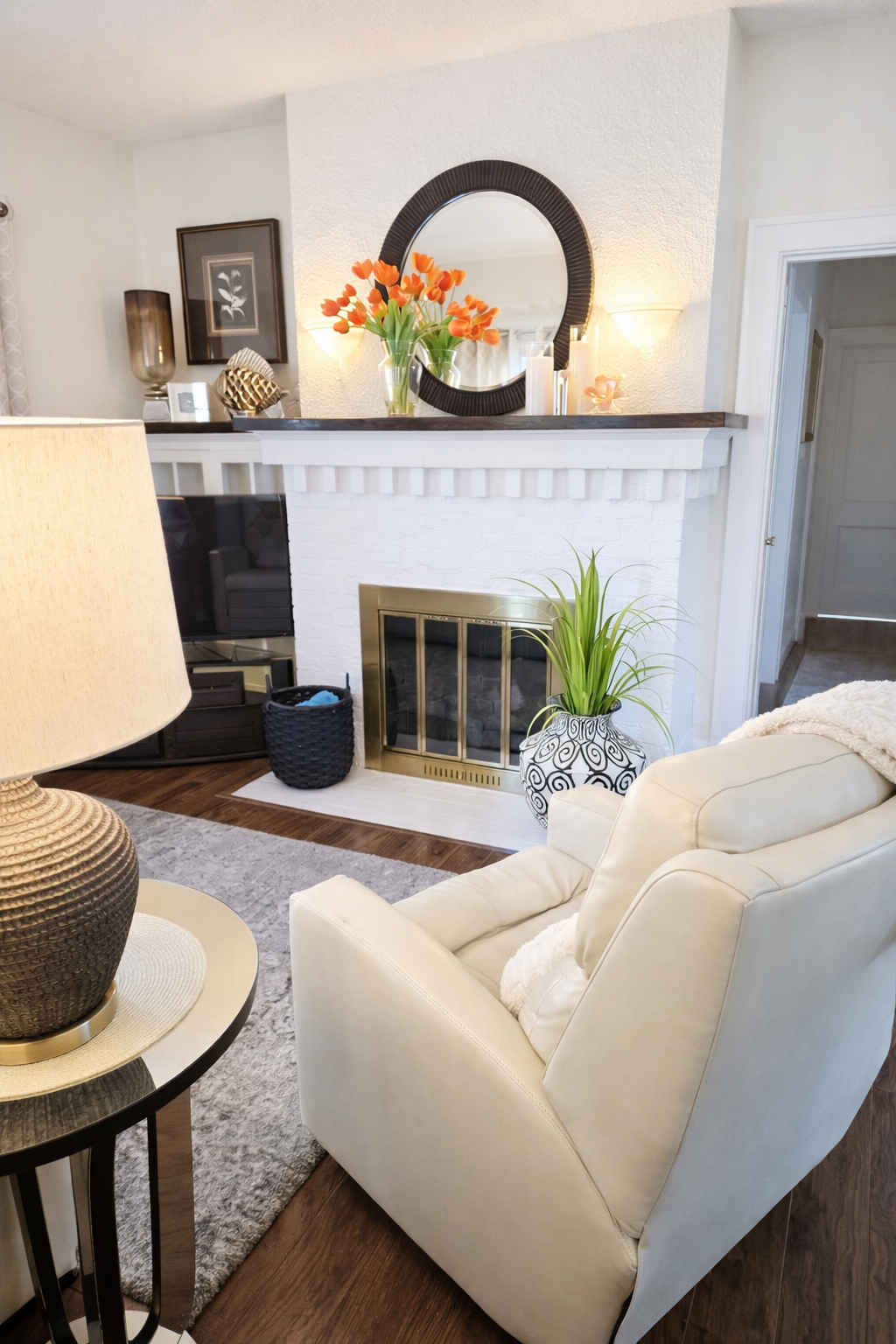 Cozy living room with modern accents.png