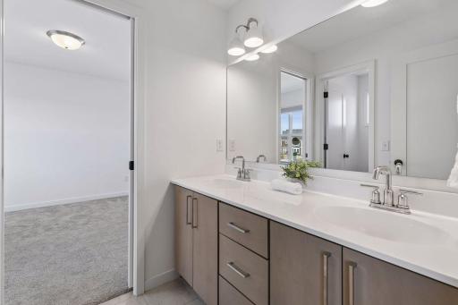 Full jack and jill bath between bedroom 2 and 3