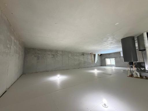 unfinished lower level ready for