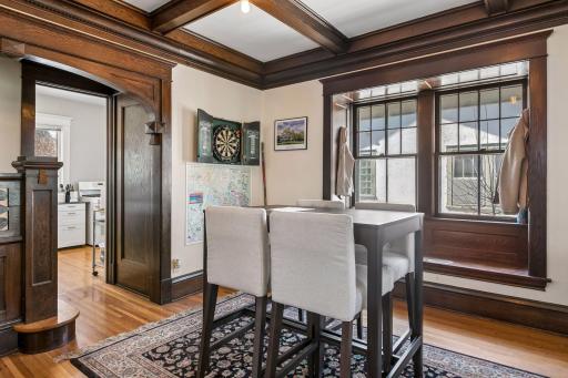 Smaller dining area adjacent to kitchen - could also be used as den/office area