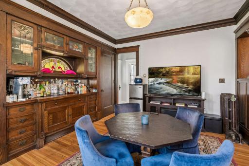 Original built ins and two additional storage closets