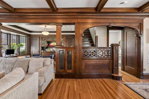 Original woodwork thruout the first floor