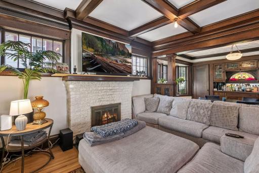 Brick fireplace needs a new liner to become woodburning