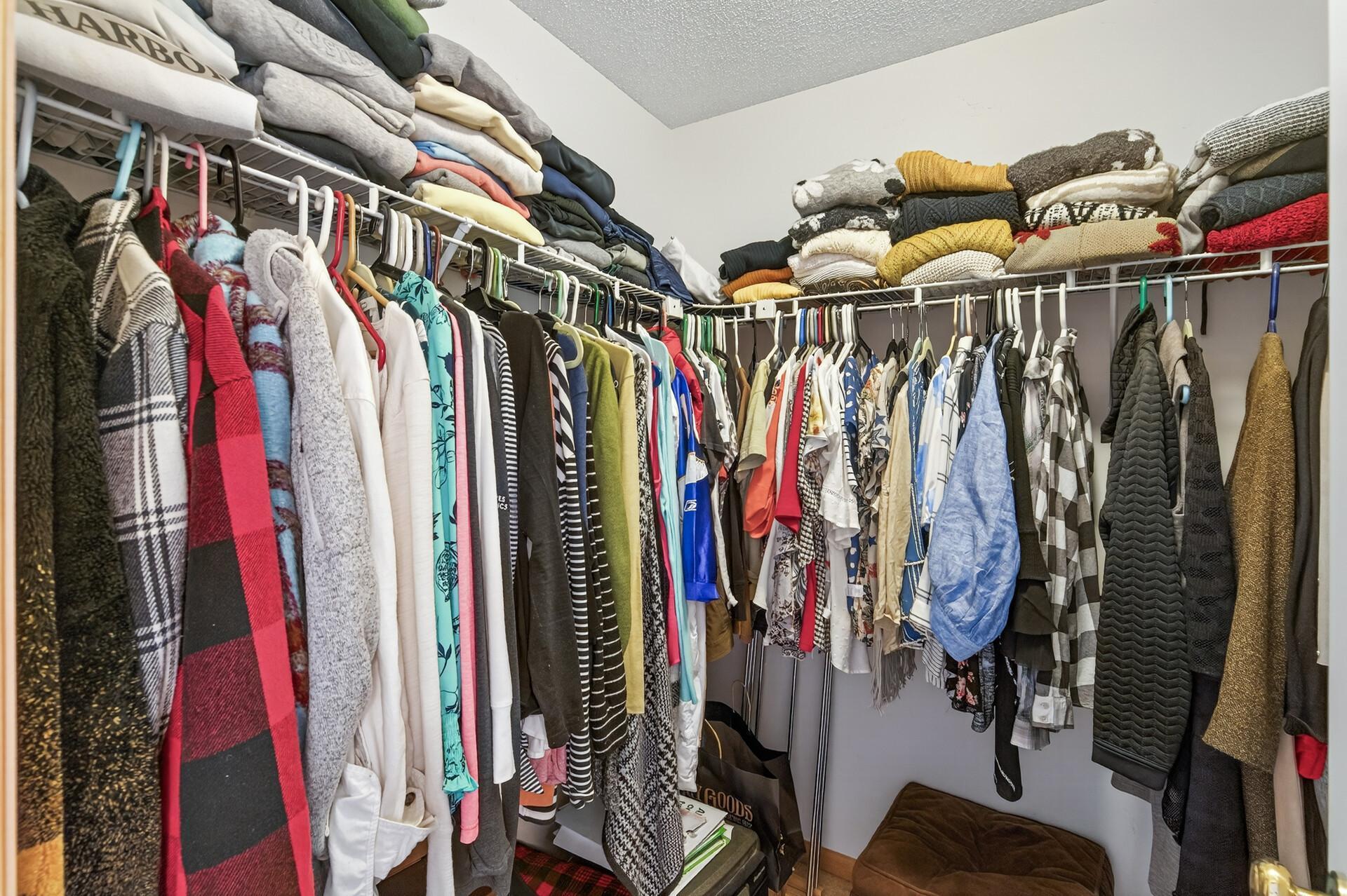 Primary walk-in closet