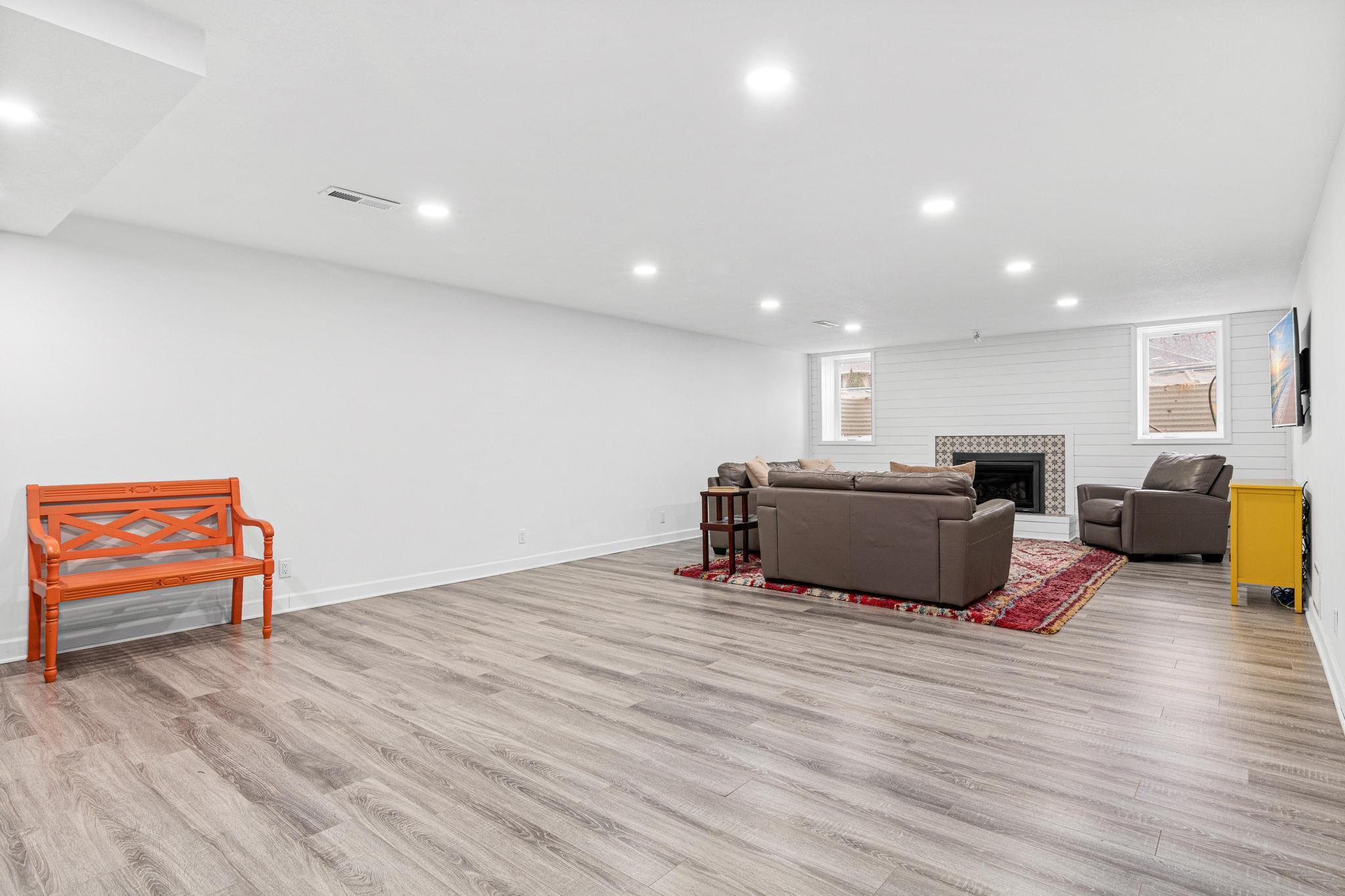 HUGE Lower level family room