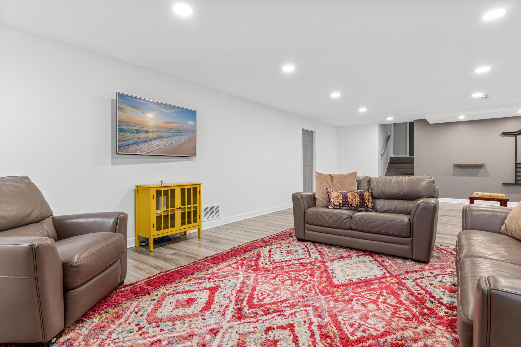 HUGE Lower level family room