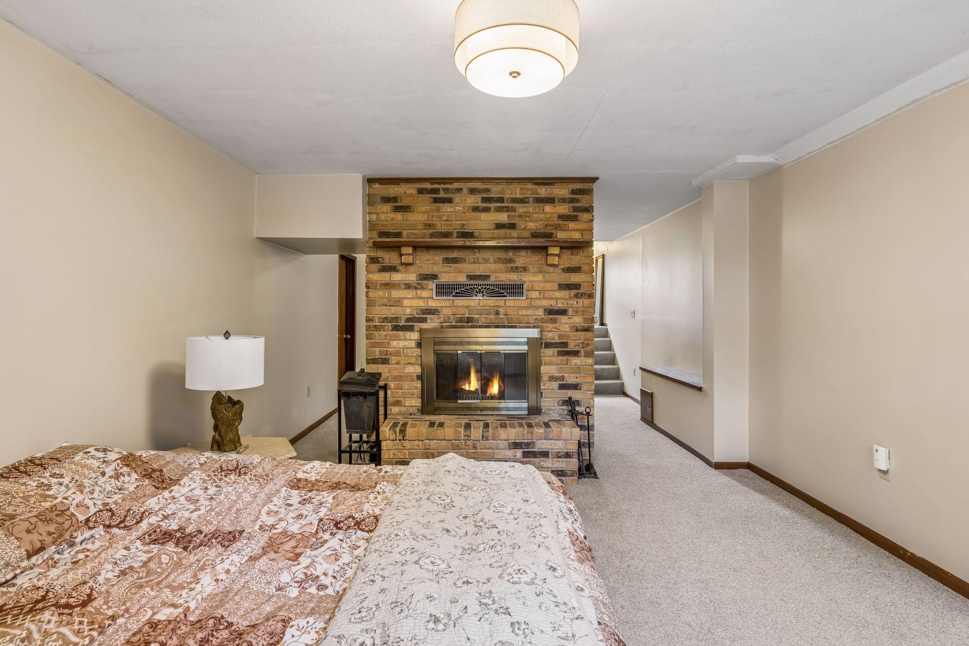 Versatile lower level family room or non-conforming bedroom.