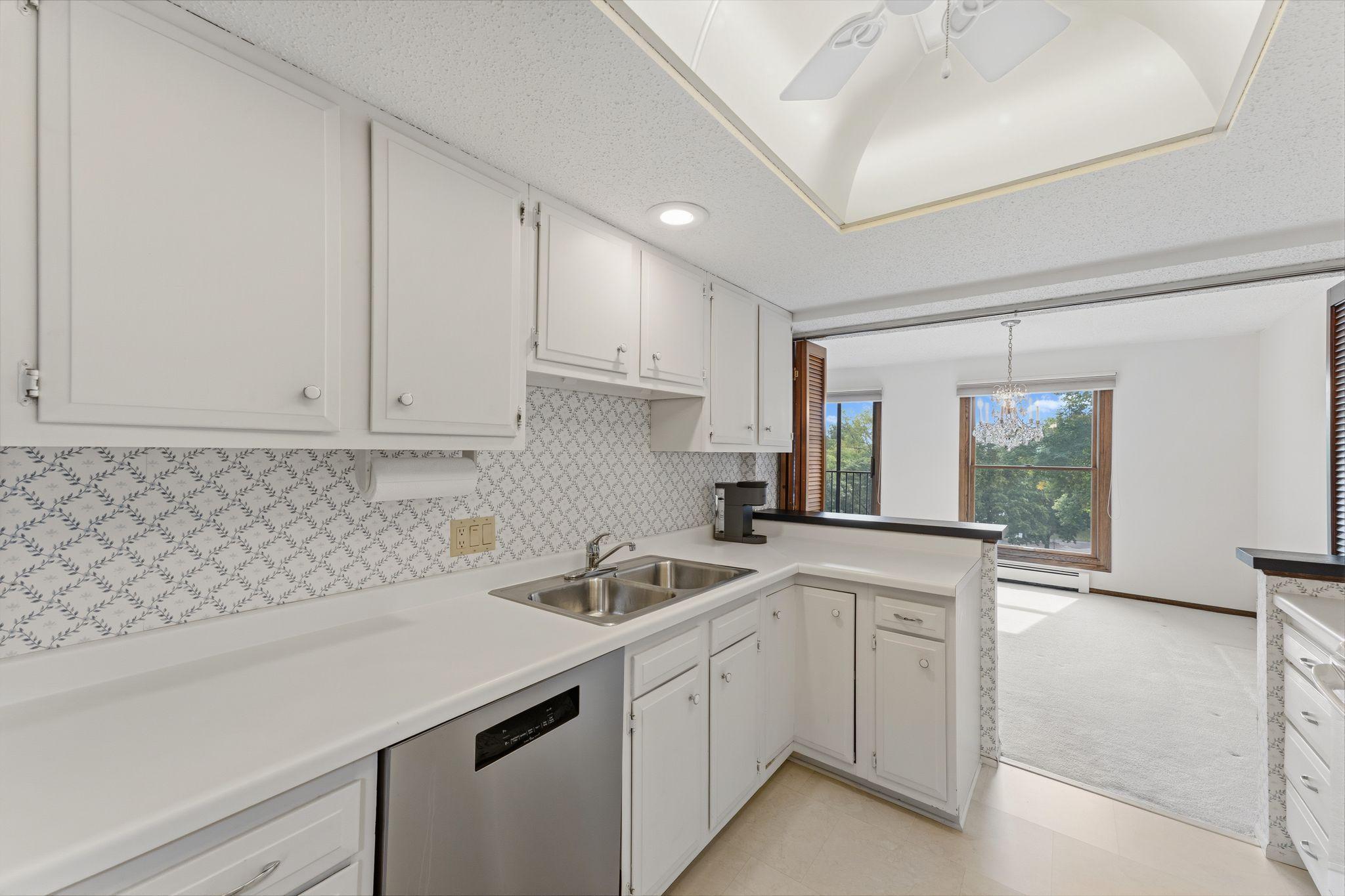 The updated tile backsplash offers added details