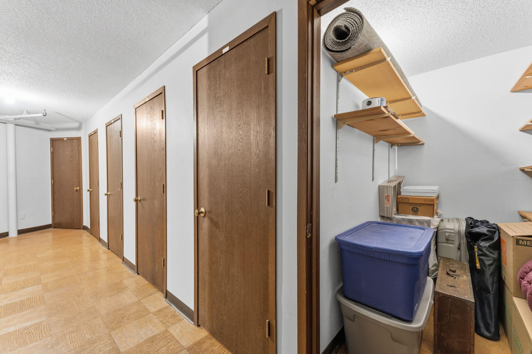 Unit's dedicated storage room