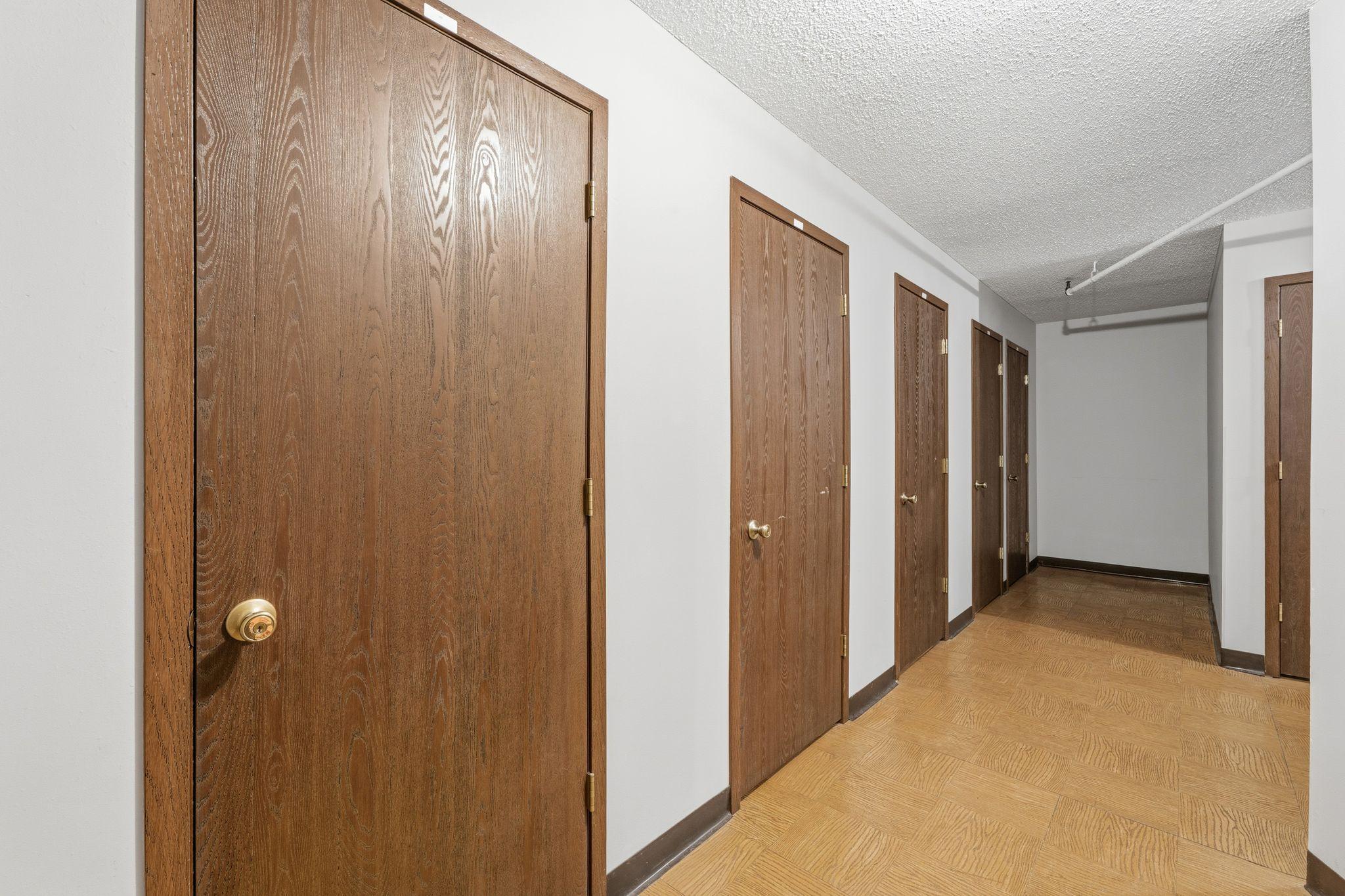 Storage room hallway