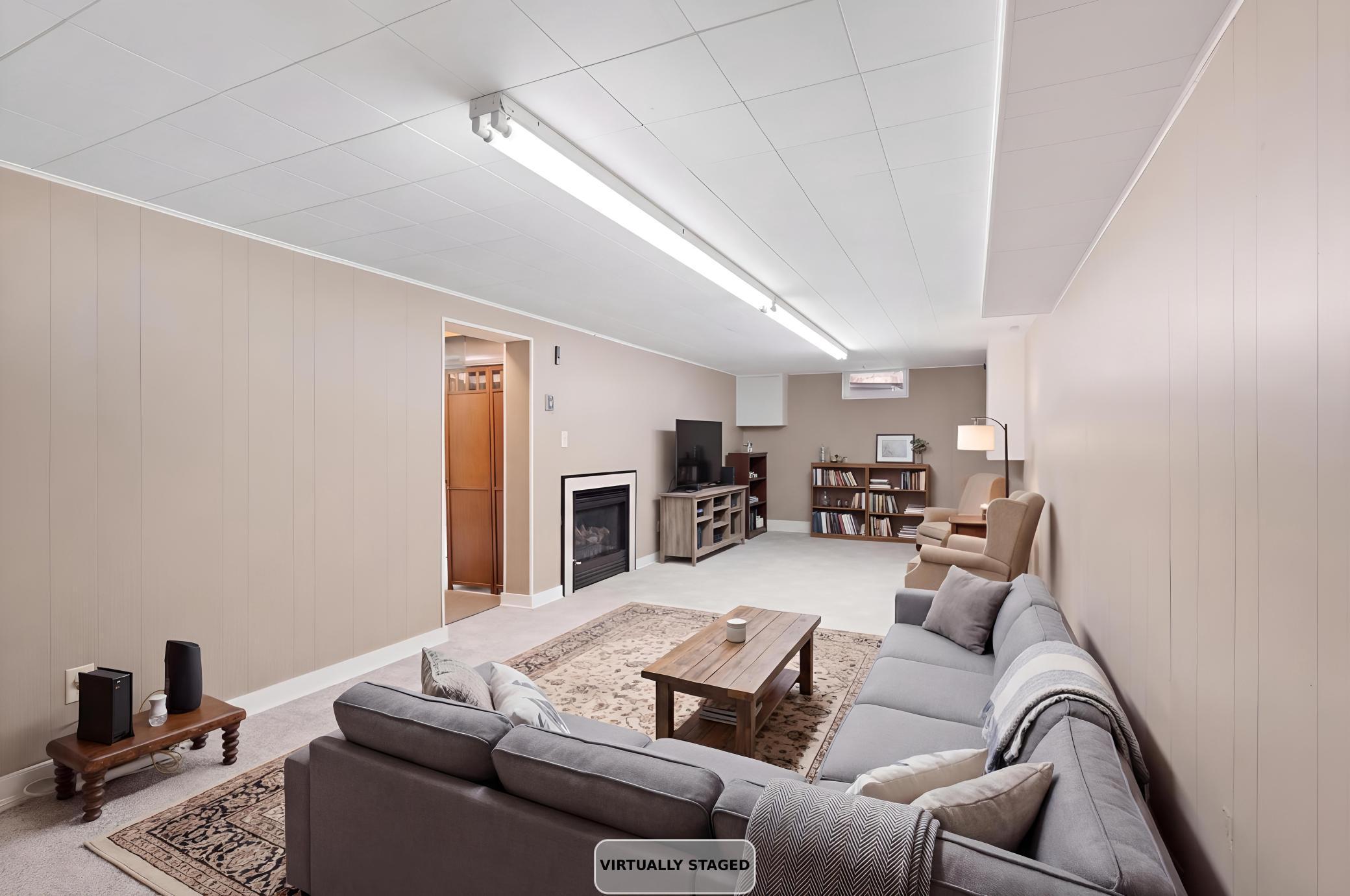 Virtually Staged Lower Level