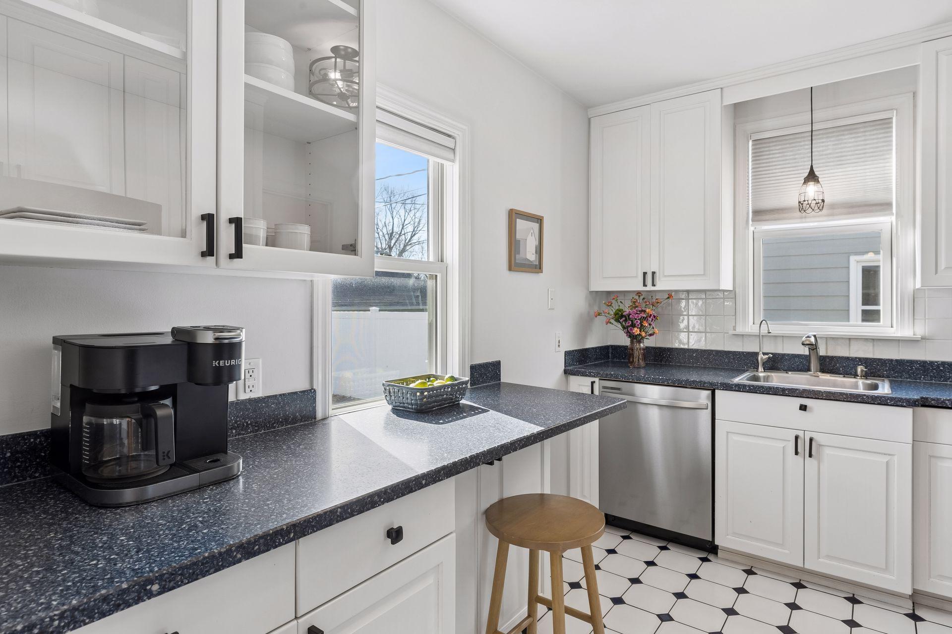 Just as cute as it is functional, this kitchen has all one needs!