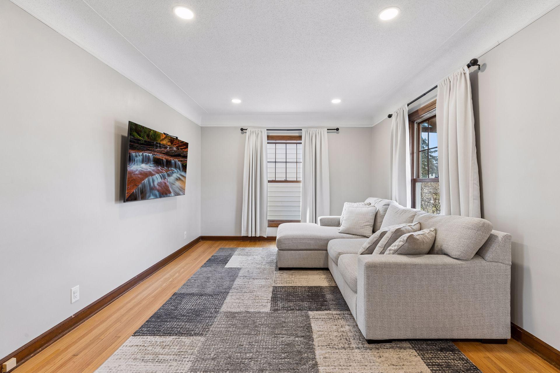 This gently used home has neutral paint throughout.